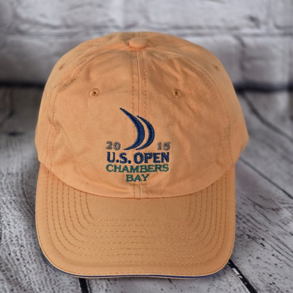 2015 U.S. Open Chambers Bay Adjustable Orange Golf Hat